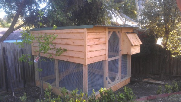 Cypress 2 Tiered chicken house designed & built by Yummy Gardens Melbourne