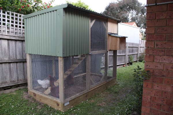 compact two tier chicken house by Yummy Gardens Melbourne