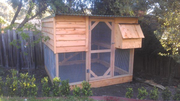 2 Tier cypress clad chook house by Yummy Gardens Melbourne