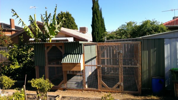 2 Tier chook house with side run by Yummy Gardens Melbourne