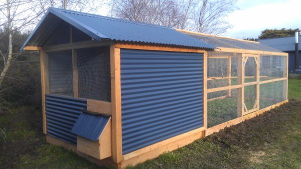 Chicken house & rear run designed & built by Yummy Gardens Melbourne