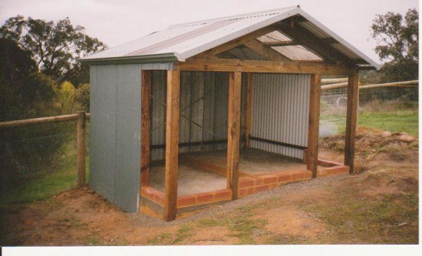 chook house under construction by Yummy Gardens Melbourne