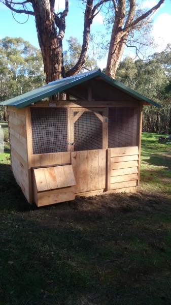 Cypress weather board chook house by Yummy Gardens Melbourne