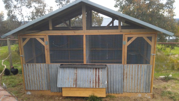 Old recycled iron chook house designed & built by Yummy Gardens Melbourne